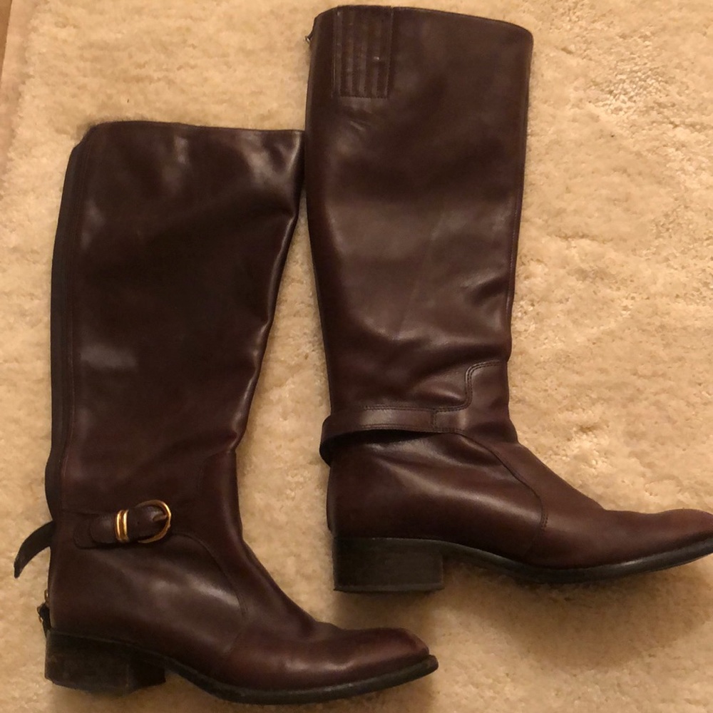 Brown Leather Riding Boots
